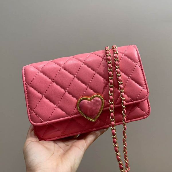 

trend caring women woc mini designer bag genuine leather quilted diamond lattice shopping crossbody purse cute clutch shoulder makeup bag ca