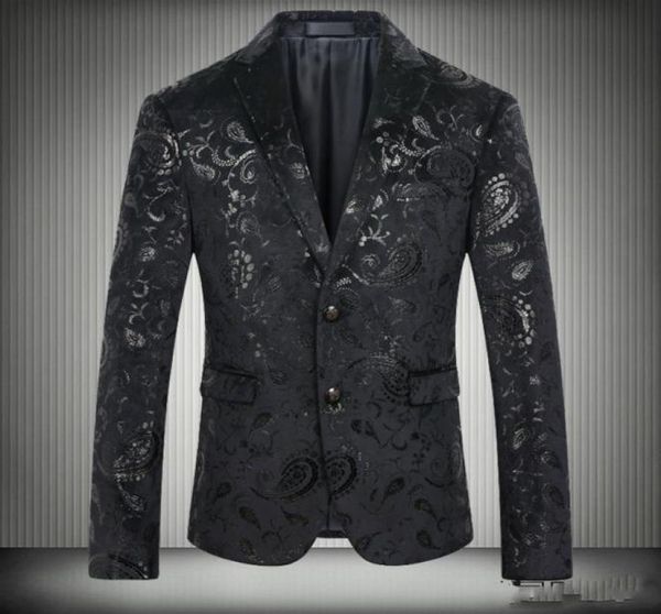 

mens wedding tuxedos just one piece handsome mens suits print black jacket wedding suits for men in stock plus size jackets groom 3148730, Black;gray