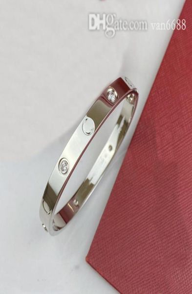 

designer women carti bracelet jewelry bangles cleef screw party bangle wedding loves bracelet couple van gift bracelets fashion lu8871435, Black