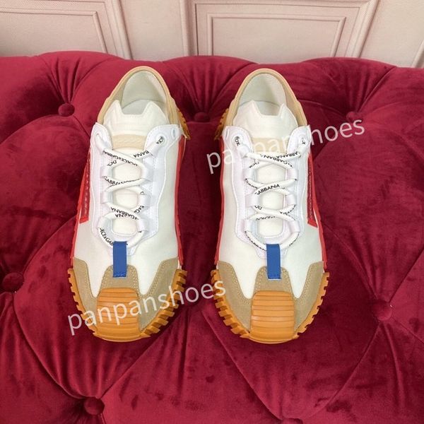 

2023 new luxury designer woman shoe leather lace up men fashion platform sneakers white black mens womens casual shoes