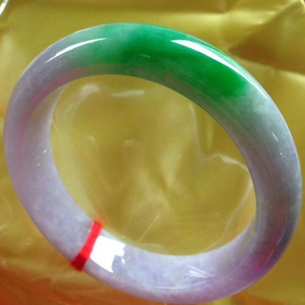 

bangle natural burmese jade fine jewelry bangle light purple 5462mm bracelet elegant princess bracelet girlfriend mom gifts, Black