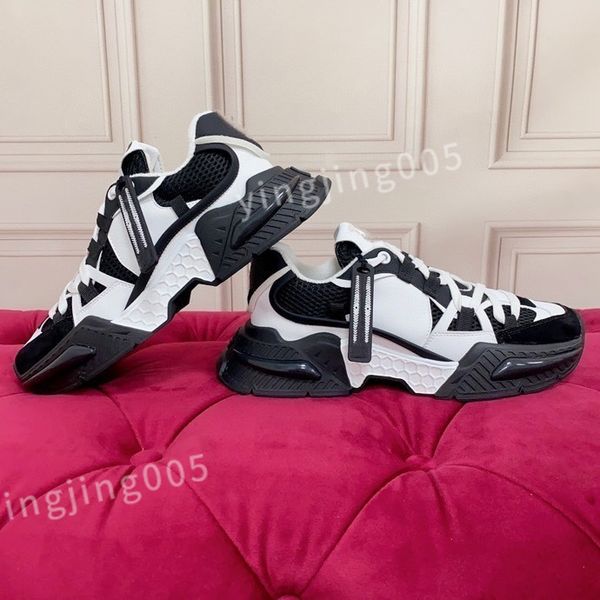 

new designer trainers sneaker vintage casual shoes classic men women designers sneakers leather shoes, Black