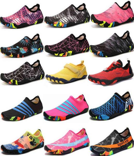 

swimming water aqua shoes men women beach camping shoes aqua flat soft walking lover yoga shoes nonslip sneakers 2111221164, Black