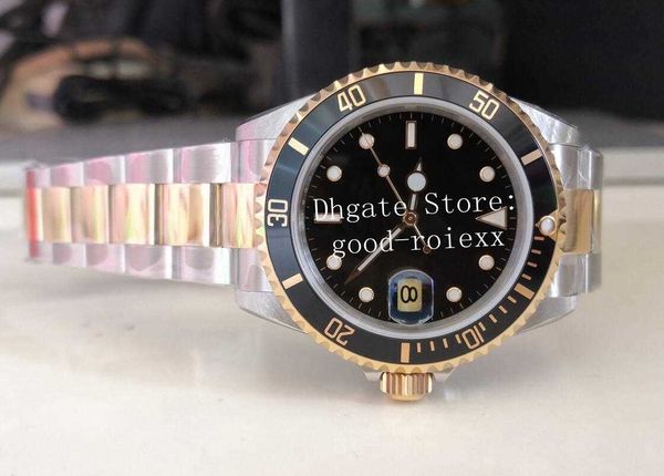 

men's vintage watch bp factory asia movement watches mechanical men bpf antique 16600 alloy bezel 16613 50th anniversary 16710 sea gold, Slivery;black