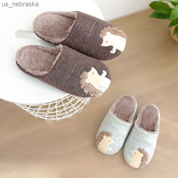 

slipper lcizrong hedgehog kids slippers autumn childrens boys girls slippers prints cartoon animals shoes bathroom kids toddler l230518, Black;grey