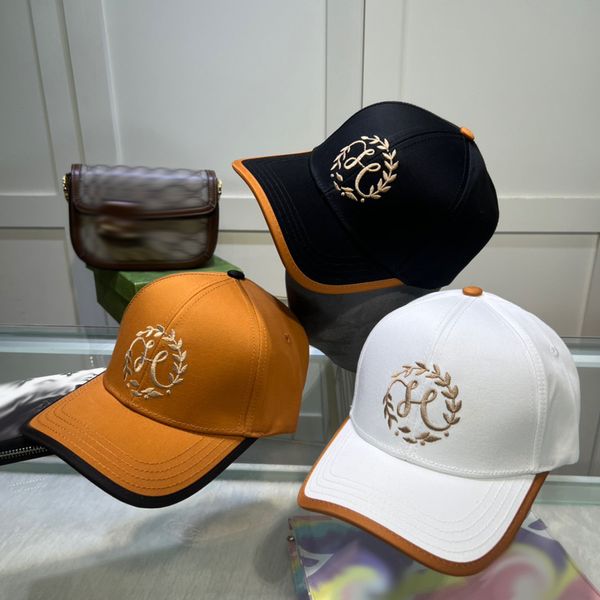 

ball caps spring summer designer ball cap lovers couple casquette 3 colors vacation travel sports sunscreen letter embroidery hat gold black, Blue;gray