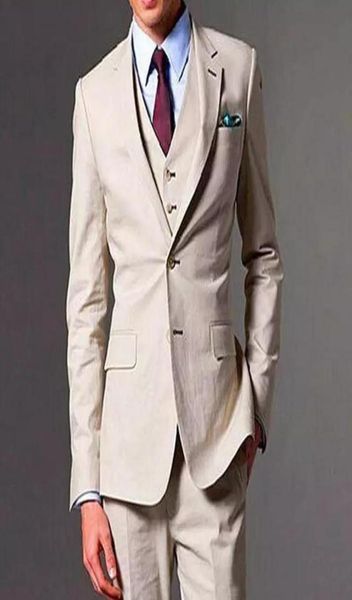 

new custom champagne slim fit men suits wedding groom tuxedos prom wear jacketpantsvest man blazer 4915240679, Black;gray