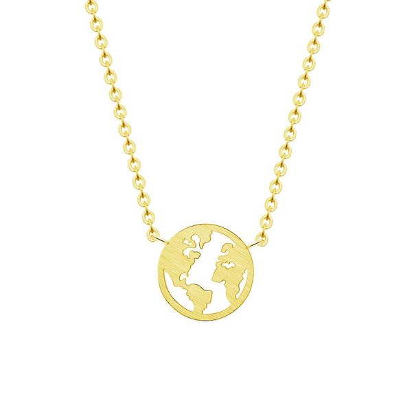 

necklaces wholesale 10pcs world map necklace earth map in circle globe necklace fashion jewelry gifts for women men, Silver