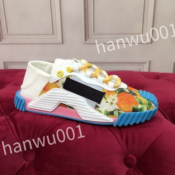 

luxury designer fashion mens casual shoes striped vintage shoes vintage trainers lace-up platform sneaker, Black