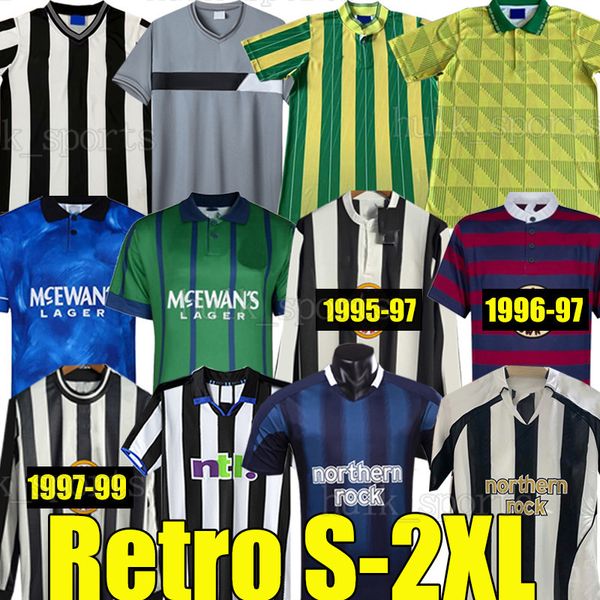 

91 92 94 95 96 97 98 99 05 06 newcastl e shearer retro soccer jerseys bellamy hamann pinas 1983 84 85 1997 batty asprilla united owen classi, Black;yellow