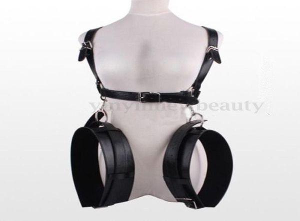 

couple restraints handcuff thigh wrist fetish bondage toy leather5974242