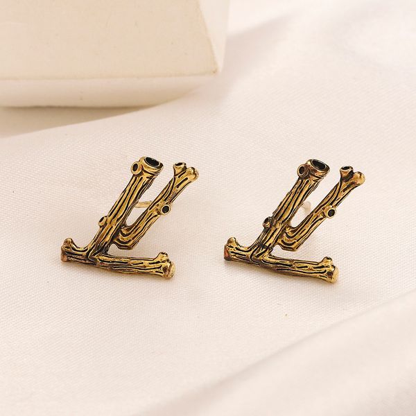 

designer gold stud earrings luxury holiday gift lock heads earring popular fashion jewelry man women in europe and america, Golden;silver