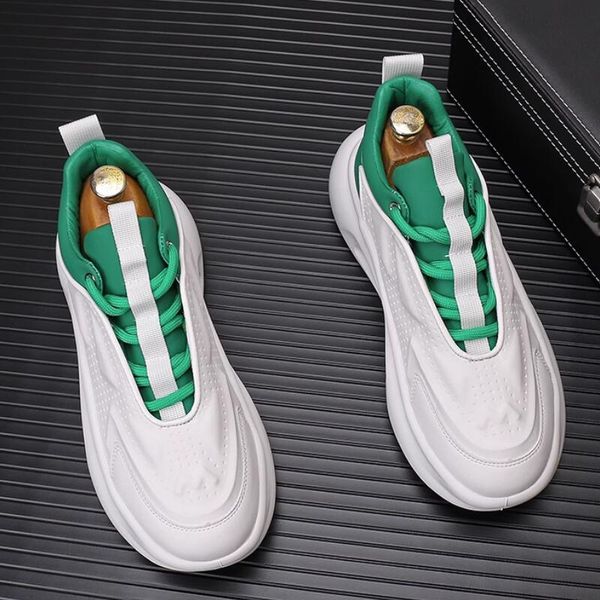 

2023 summer new air cushion daddy shoes thick sole fashion sports leisure increase board shoes a20, Black