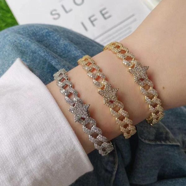 

bangle 3pcs fashion dainty heart/star/butterfly charm link chain bangle for women girl female creative jewelry for gift, Black