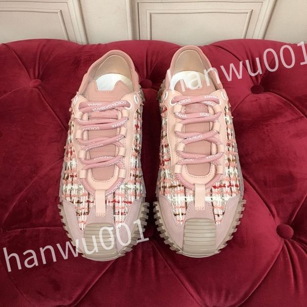 

2023 luxurys designer casual shoes mens vintage trainers striped sneakers women fashion shoes lace-up platform sneaker, Black