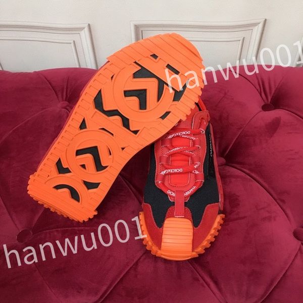 

2023 new designer casual shoes mens vintage trainers striped sneakers women fashion shoe lace-up platform sneaker, Black