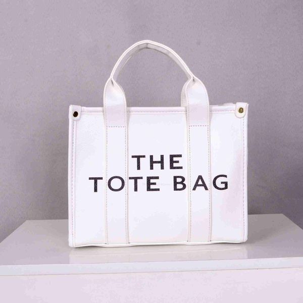 

the tote marc new fashion trend personalized shoulder large capacity pu leather tote letter handheld oblique straddle bag for women jacobsh0