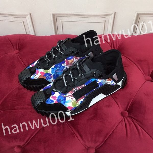 

2023 new luxurys designer fashion mens casual shoes striped vintage shoe vintage trainers lace-up platform sneaker, Black
