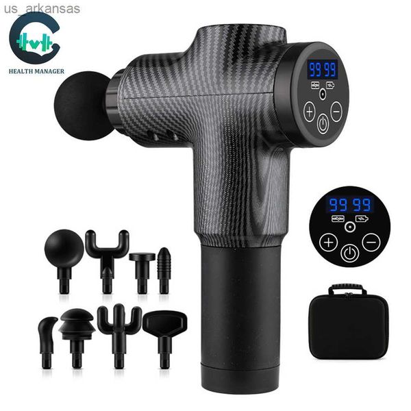

full body massager health manager massage gun 99 speed vibration electric back neck massager pistol for body deep relief pain slimming fasci