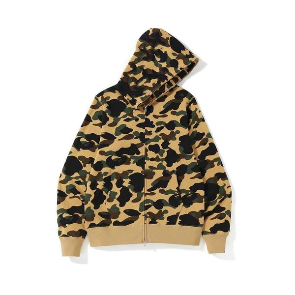 

man hoodies women mens designer hoodie man fashion classic camo pattern oversized hoodie pullover cardigan zipper terry casual jacket street, Black