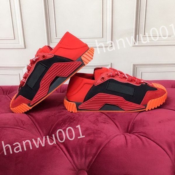 

new r casual shoes mens vintage trainers striped sneakers women fashion shoe lace-up platform sneaker, Black