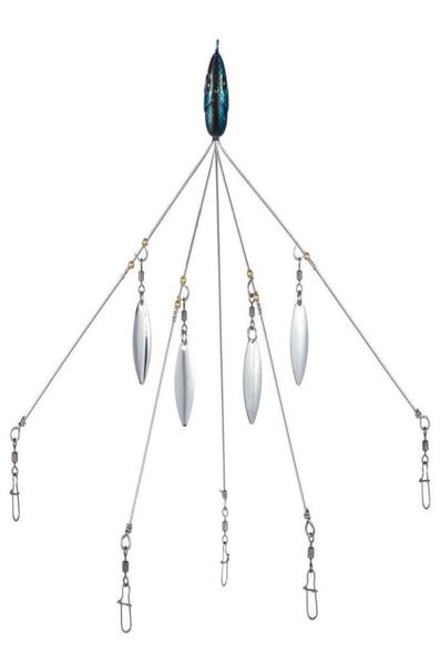 

bassdash 4pcslot fishing lure alabama rig head swimming bait umbrella rig 5 arms bass fishing group lure extend 18g y2008303256731
