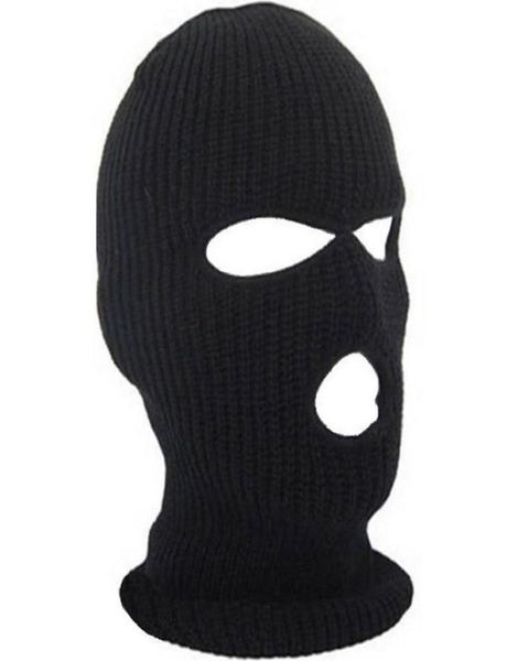 

full face cover mask three 3 hole balaclava knit hat winter stretch snow mask beanie hat cap new black warm face masks1330081, Blue;gray