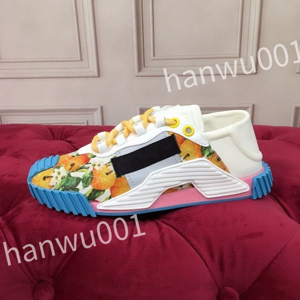 

new luxury designer fashion mens casual shoes striped vintage shoes vintage trainers lace-up platform sneaker, Black