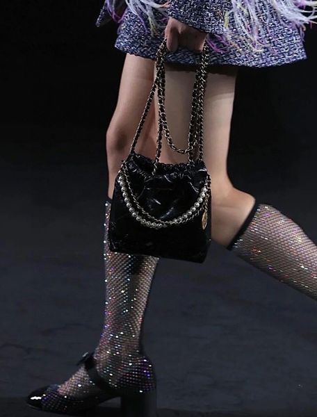 

designer bags mini garbage bags pearl chain shoulder leather handbag fashion bags chain bag purse wallet sandal fashion shoes tote