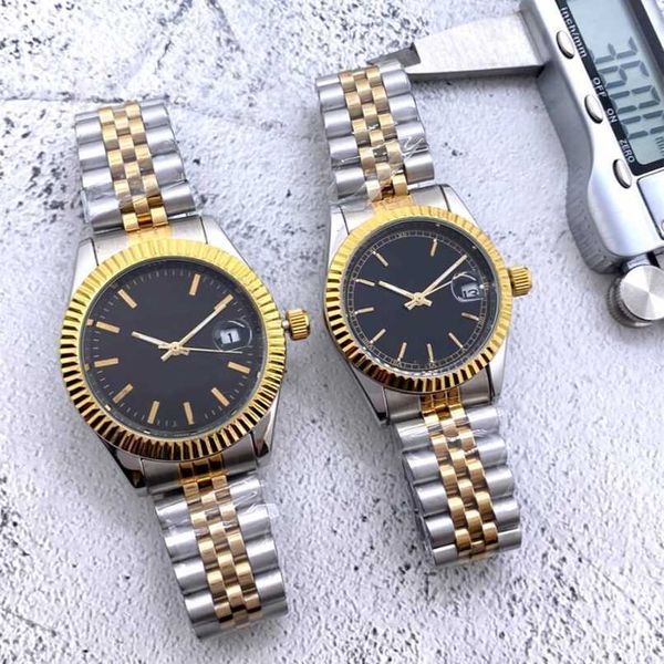 

roles womens luxury watches mens couple automatic 4036mm woman sapphire wristwatches full stainless steel diamond watchs orologio di, Slivery;black