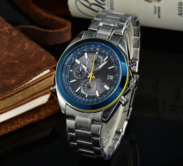 

2023 new watch men's leisure diamond watches gold steel stainless steel quartz wristwatch strap male relogio masculino citi13, Slivery;brown