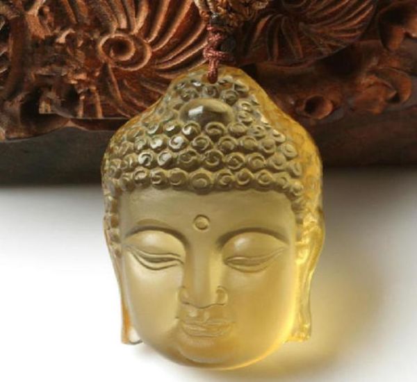 

natural citrine hand carved citrine buddha guanyin charm zen pendant8454425, Silver