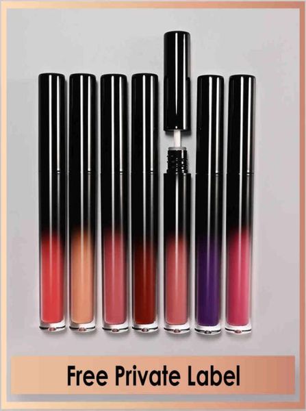 

whole lip gloss private label liquid matte lipstick change tube custom packaging prefilled waterproof multicoloured accept3750333