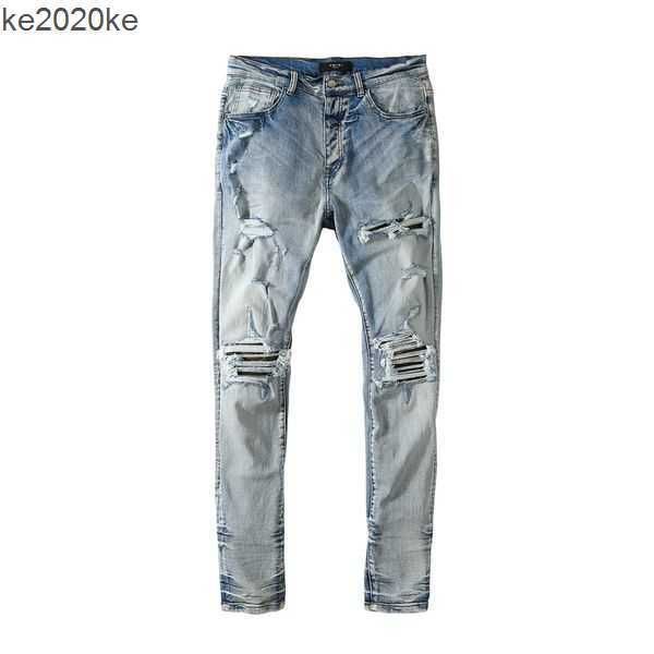 

ns ripped motorcycle classic denim jogger style women's hand-painted old hand-woven to do fashion casual slim cotton washed loose pants, Black