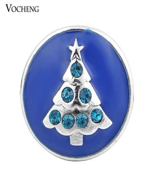 

noosa 18mm snap button christmas tree metal snap button inlay crystal 3 colors button jewelry vn8711480680