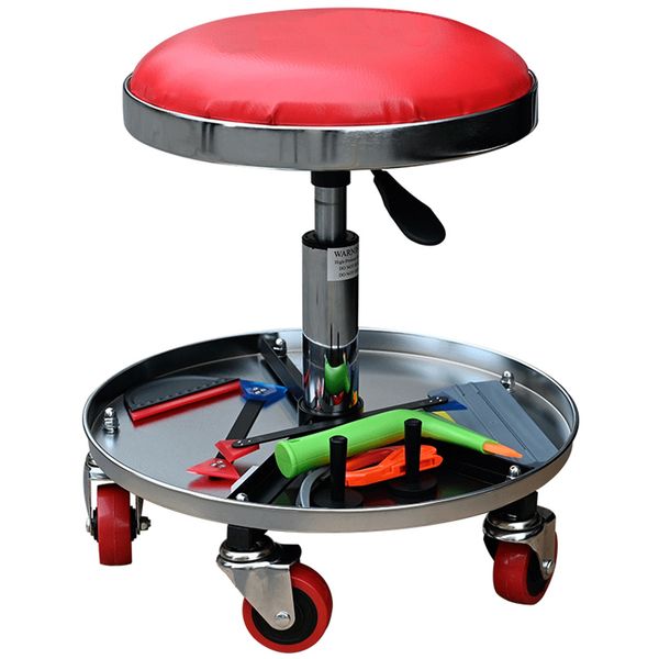 

rotatable car wrap apllication small seat car repair chair with wheels mo-603