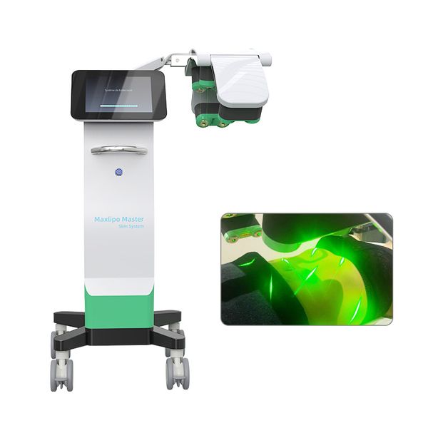 

professional fast slimming laser machine 532nm low level laser light therapy fat dissolution cellulite reduction 10d cold green laser maxlip
