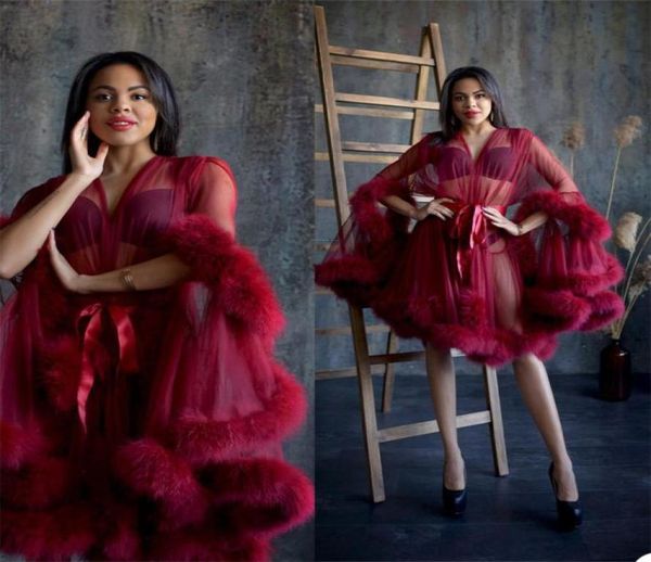 

2021 tulle ladies maternity sleepwear dress 34 long sleeve ruffles nightgowns for poshoot lingerie bathrobe nightwear bab4534344, White