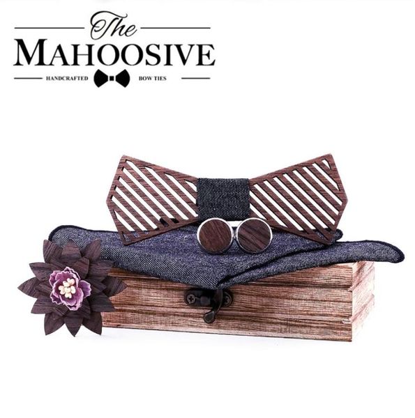 

mahoosive formal dress wooden bow ties men papion man boda homme model handkerchief cufflinks gifts ties for men cadeau homme 20108462182, Blue;purple