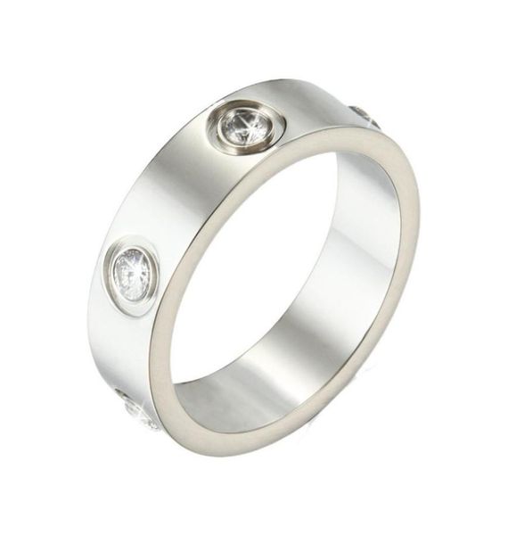 

brand 316l stainless steel lover rings for women men wedding couple ring goldplated craft gold silver rose never fade7576448