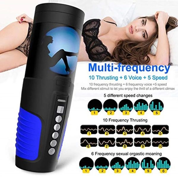 

other panties rotation telescopic male masturbator intelligent voice electric blowjob deep throat mouth product oral t, Black;white