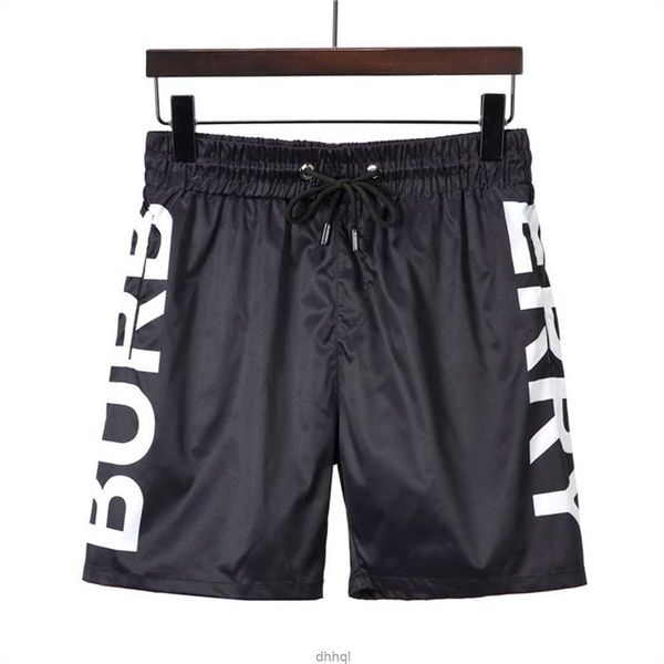 

men's shorts black and yellow plaid stripe brand beach swimming trunks classic multiple styles pure cotton breathable wrinkle resistant, White;black