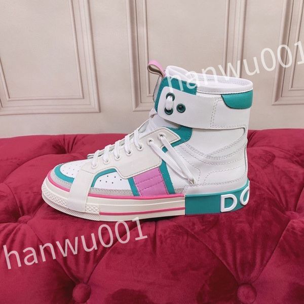 

2023 new designer canvas shoes men women high boots sneakers casual shoes platform trainers size 35-45, Black