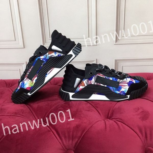 

2023 new luxurys designer fashion mens casual shoes striped vintage shoe vintage trainers lace-up platform sneaker, Black