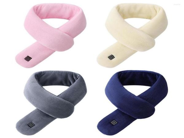 

bandanas winter electric heated scarf usb charging heat control neck warmer for cycling camping outdoor warm heating6011164, Blue;gray