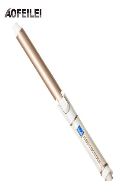 

ceramic electric hair waves curling iron digital aofeilei professional perfect curler roller wand styler styling tools7765146