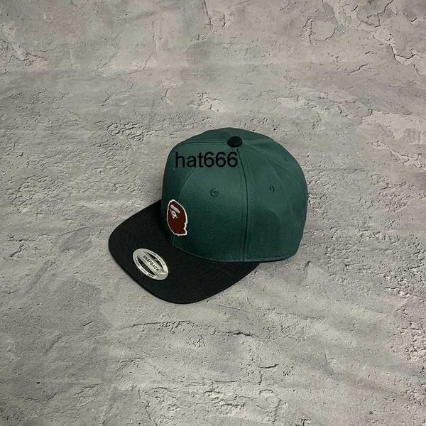 

23ss tide ape human head flat brim baseball cap outdoor leisure versatile sunshade hat male high quality, Blue;gray