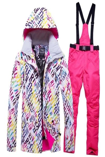 

skiing suits winter snow jacket women ski suit female jacket and pants windproof waterproof colorful clothes board sets 2209304476501