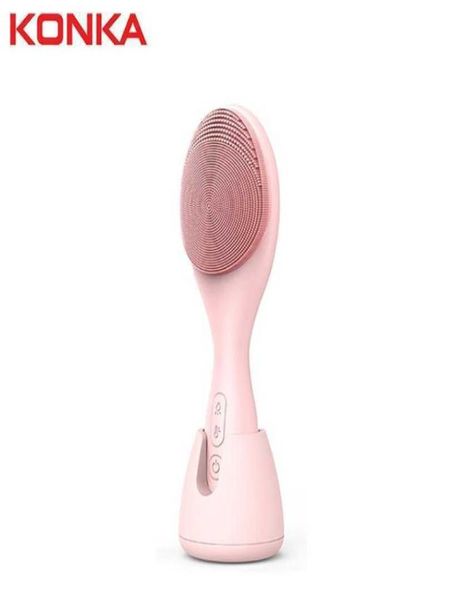 

cleaning tools accessories konka face cleansing electric brush usb charging silicone skin care tools portable home travel ipx6 wat6043077