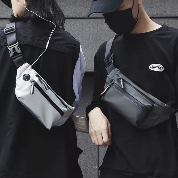 

waist pouch chest pack men's fanny pack waterproof fashion crossbody bag personality leisure outdoor trend dead flying riding bag waist